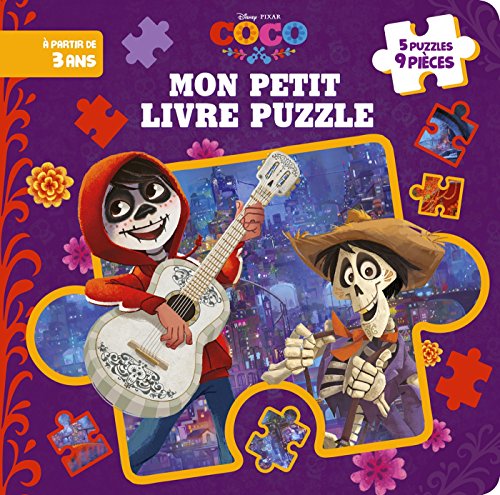 COCO - Mon Petit Livre Puzzle - 5 Puzzles 9 Pièces - Animaux - Disney Pixar